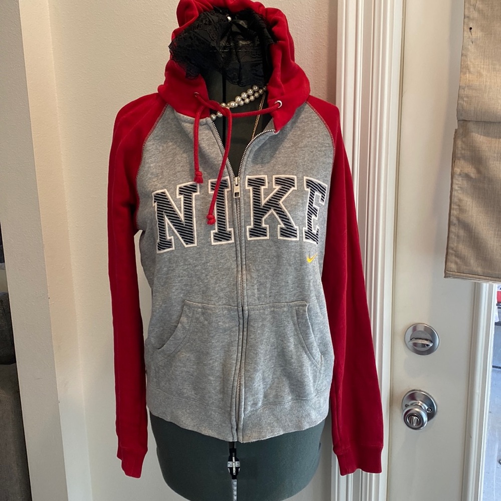 Nike hoodie sweatshirt zip up small medium